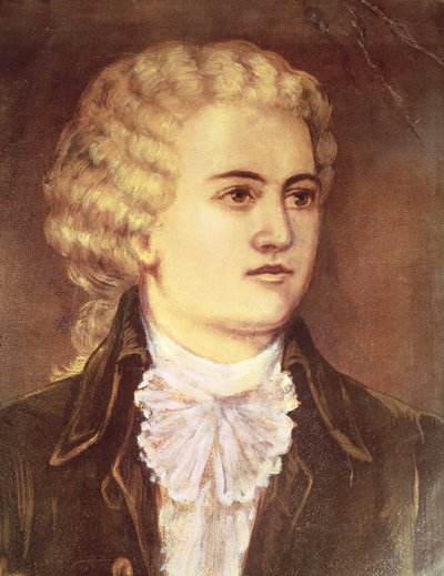 Wolfgang Amadeus Mozart during His Stay in Prague in 1787 by Austrian School